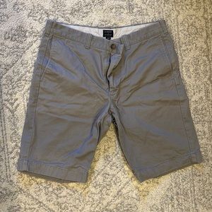 J. Crew Factory Rivington Mens Gray Shorts 32W 100% Cotton 11” inseam